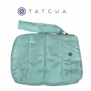 Tatcha Mint Quilted‎ Cosmetic Pouch